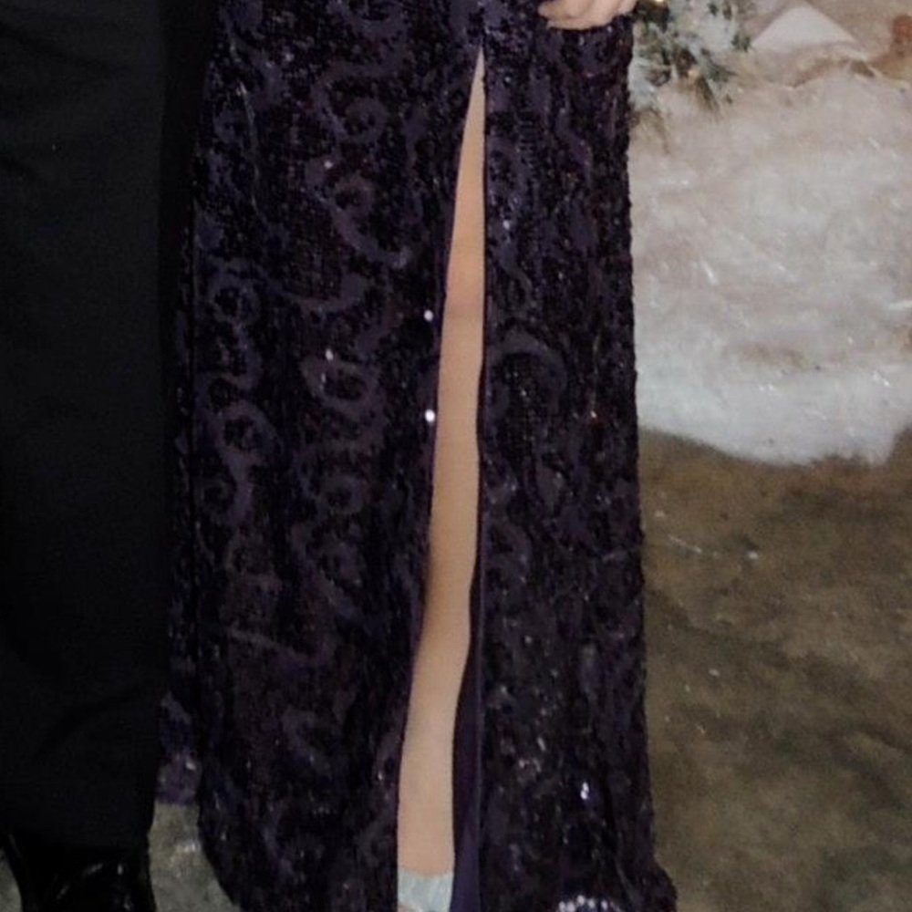 Strapless Sequence Formal Gown - image 5